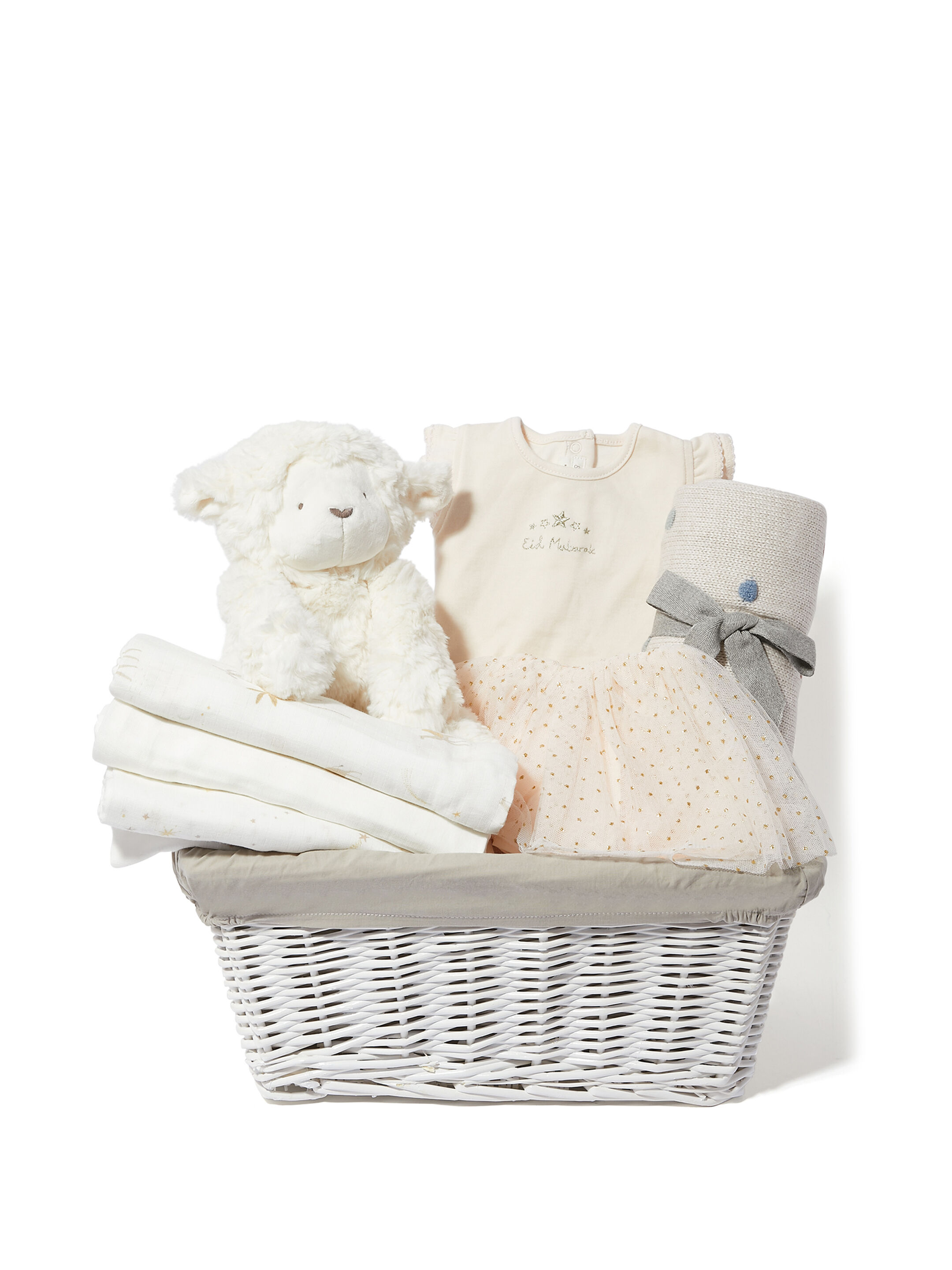 Baby Gift Hamper - 4 Piece Set with Pink Sparkle Tutu Outfit image number 1